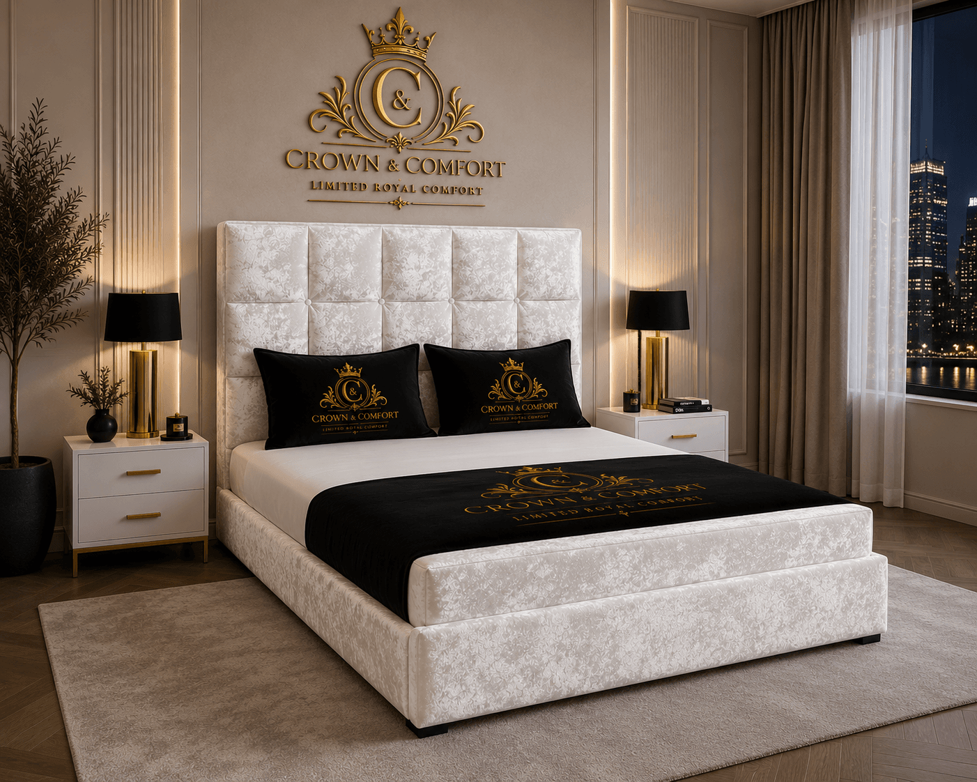 The Crownessa Kensington Panel Bed