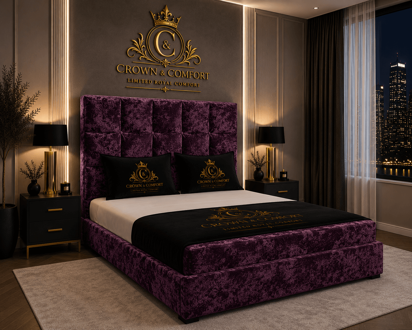 The Crownessa Kensington Panel Bed