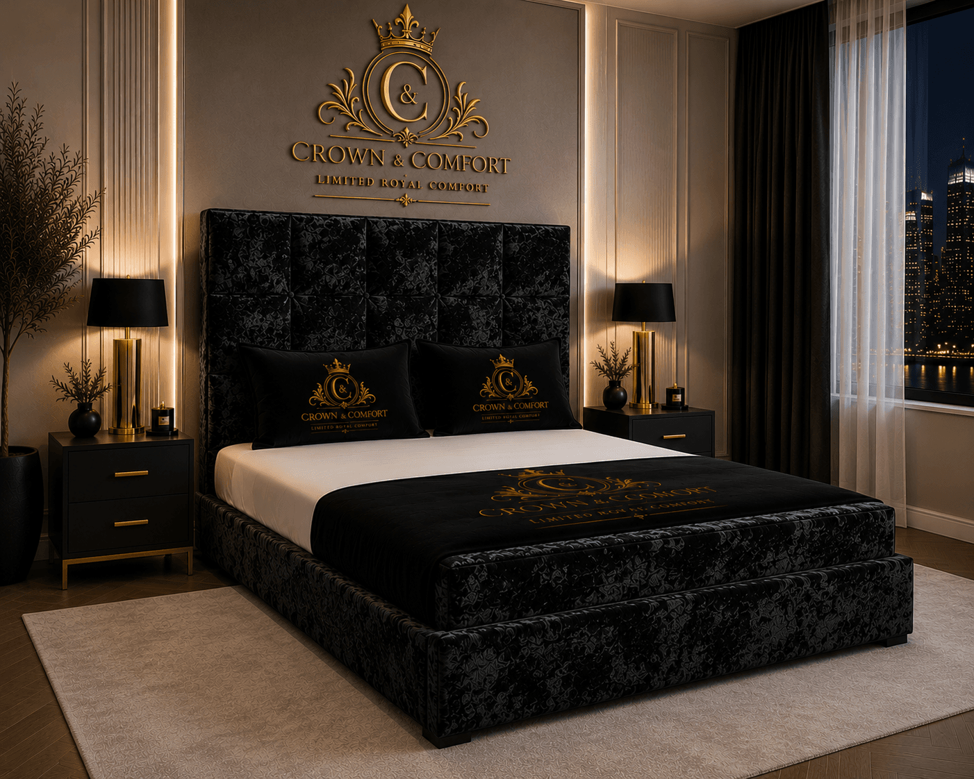 The Crownessa Kensington Panel Bed