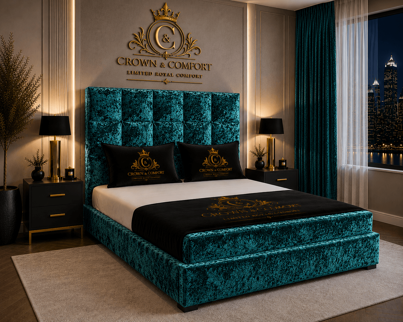 The Crownessa Kensington Panel Bed