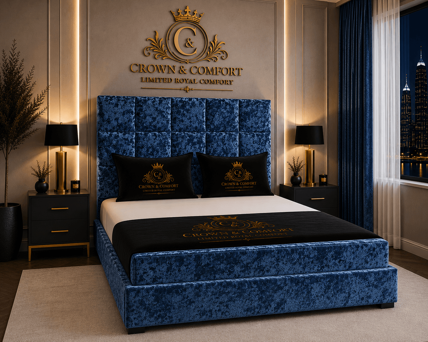 The Crownessa Kensington Panel Bed