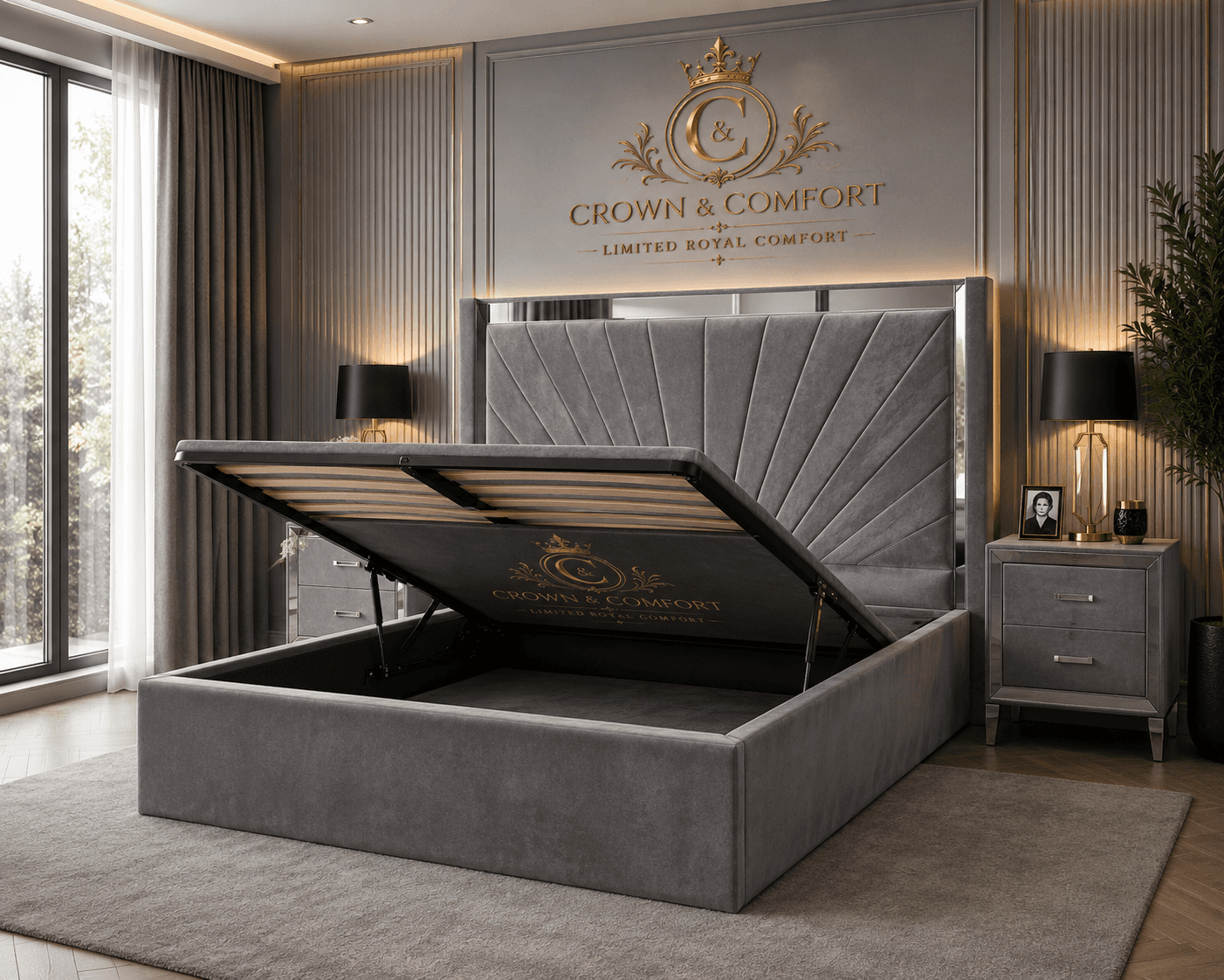 The Akmal Ottoman Storage Bed