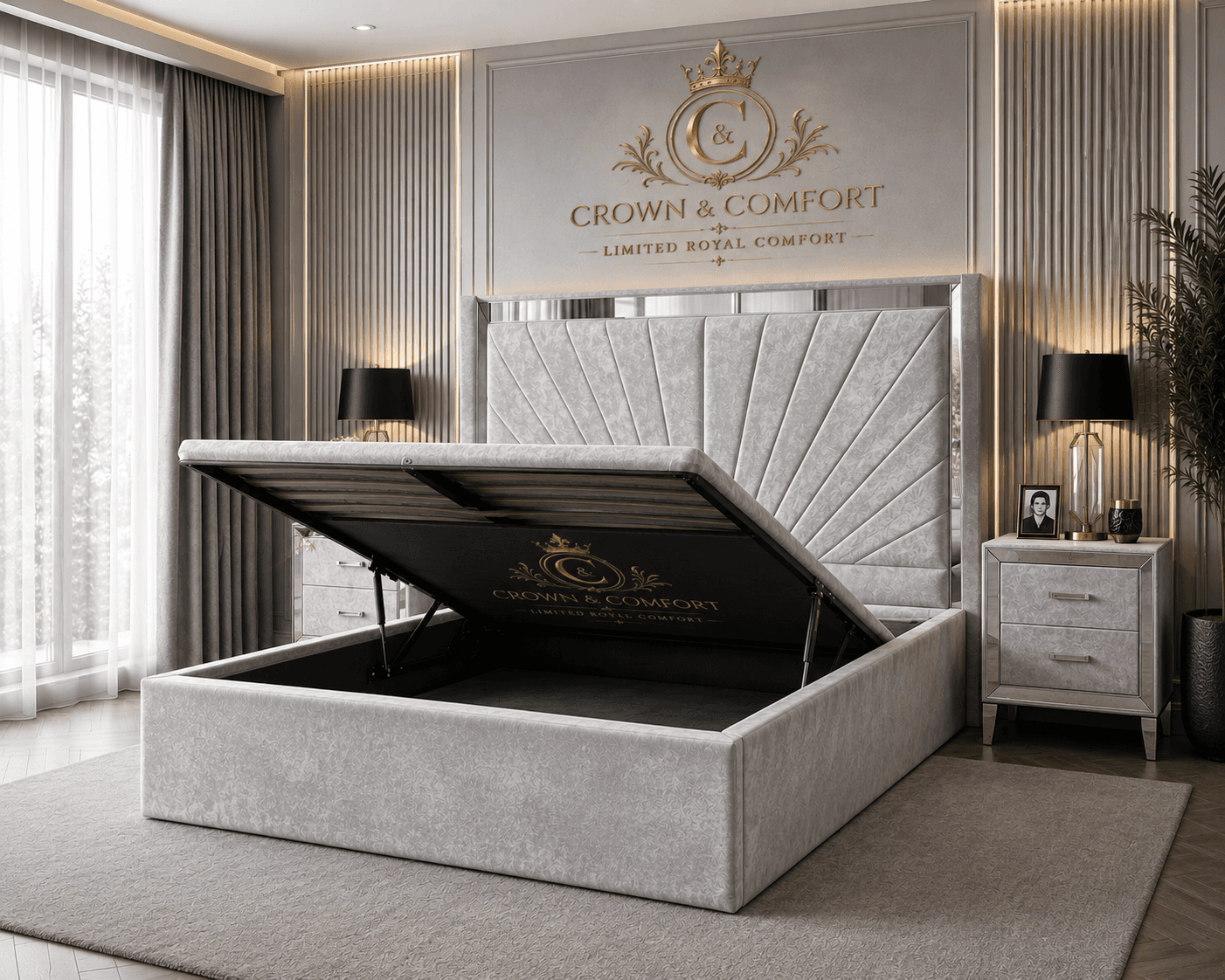 The Akmal Ottoman Storage Bed