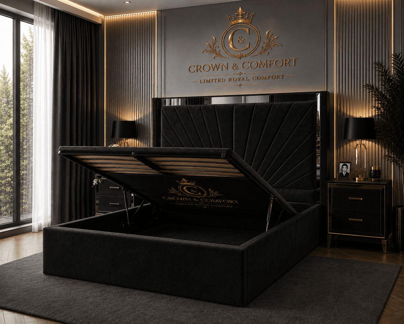 The Akmal Ottoman Storage Bed