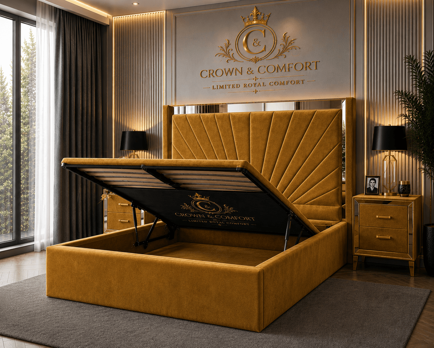 The Akmal Ottoman Storage Bed