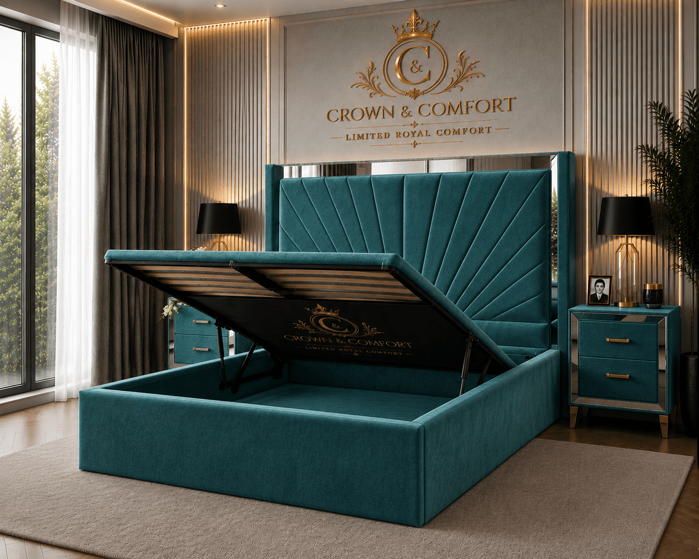 The Akmal Ottoman Storage Bed