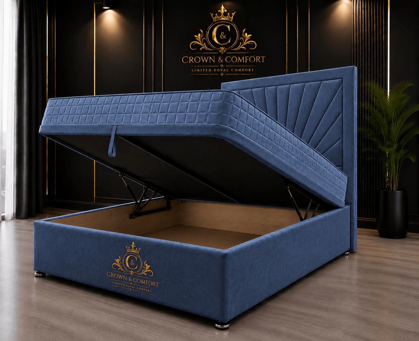 The Crownova Horizon Ottoman Storage Bed