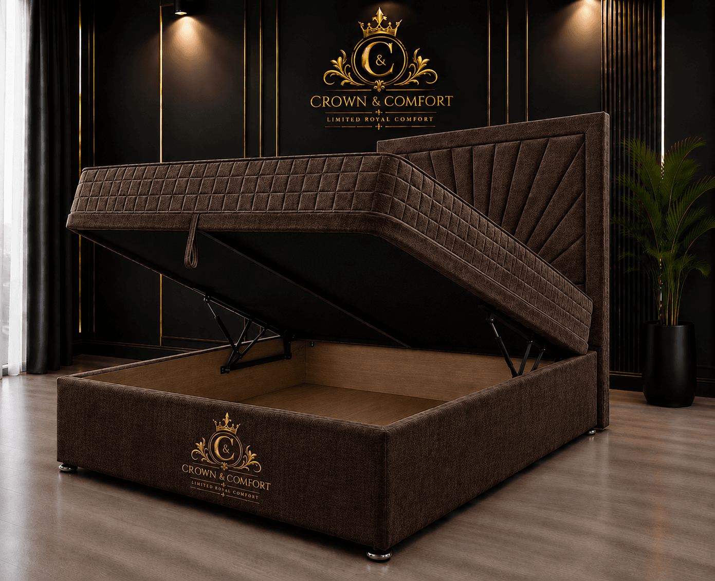 The Crownova Horizon Ottoman Storage Bed