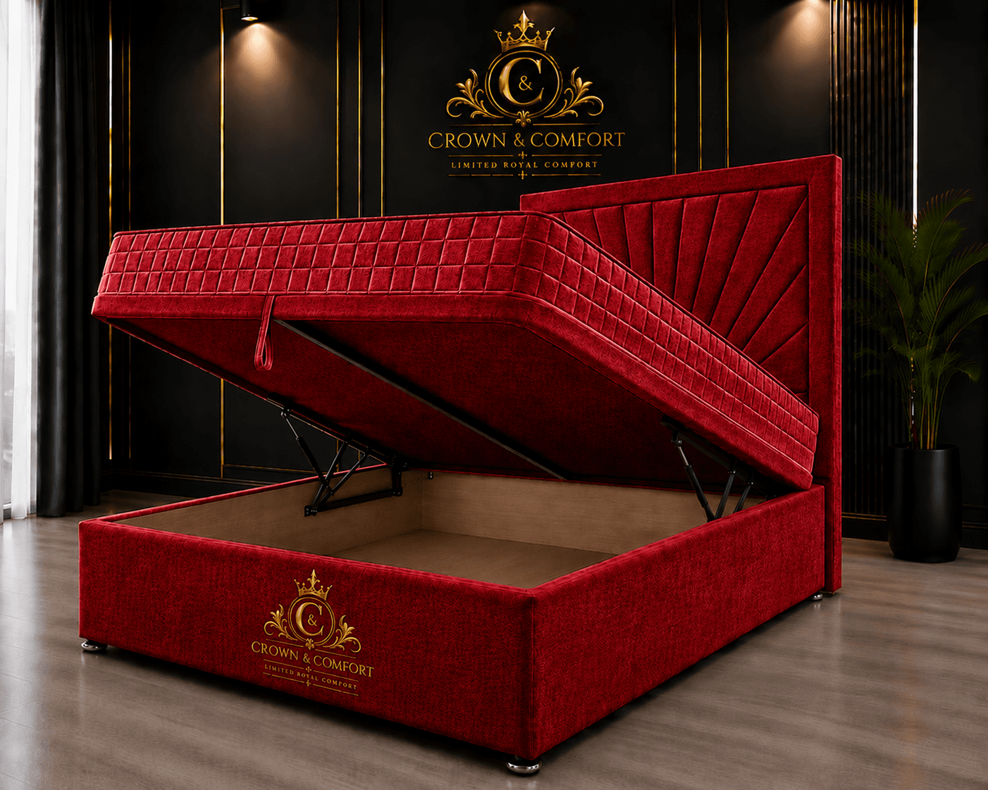 The Crownova Horizon Ottoman Storage Bed